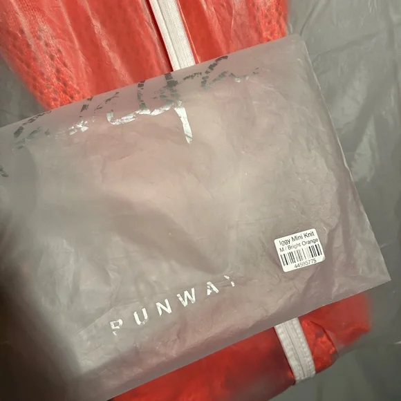 Hanifa Mini Iggy Vibrant Orange Crochet Dress Medium - Picture 14 of 14